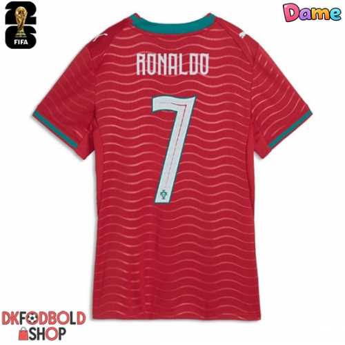 Portugal Cristiano Ronaldo #7 Hjemmebanetrøje Dame VM 2026 Kort ærmer